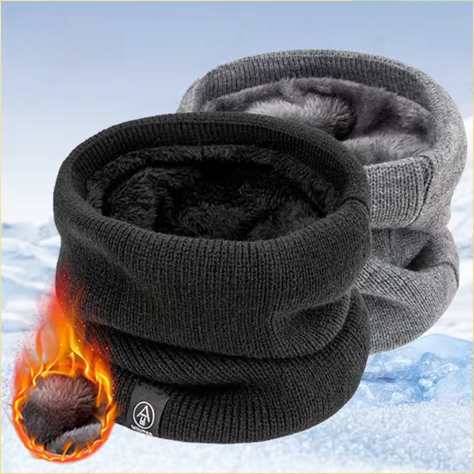 Neck Gaiter Fleece - ผ้าพันคอกันหนาวแบบมีซับในขนแกะ ป้องกันลม ให้ความอบอุ่น นุ่มสบาย สำหรับผู้ชาย ผู้หญิง