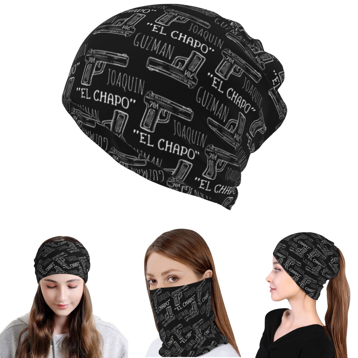 Knit Beanie Hat Warm - โจควิน เอล ชาโป กุซมาน นาร์คอส ครายม์