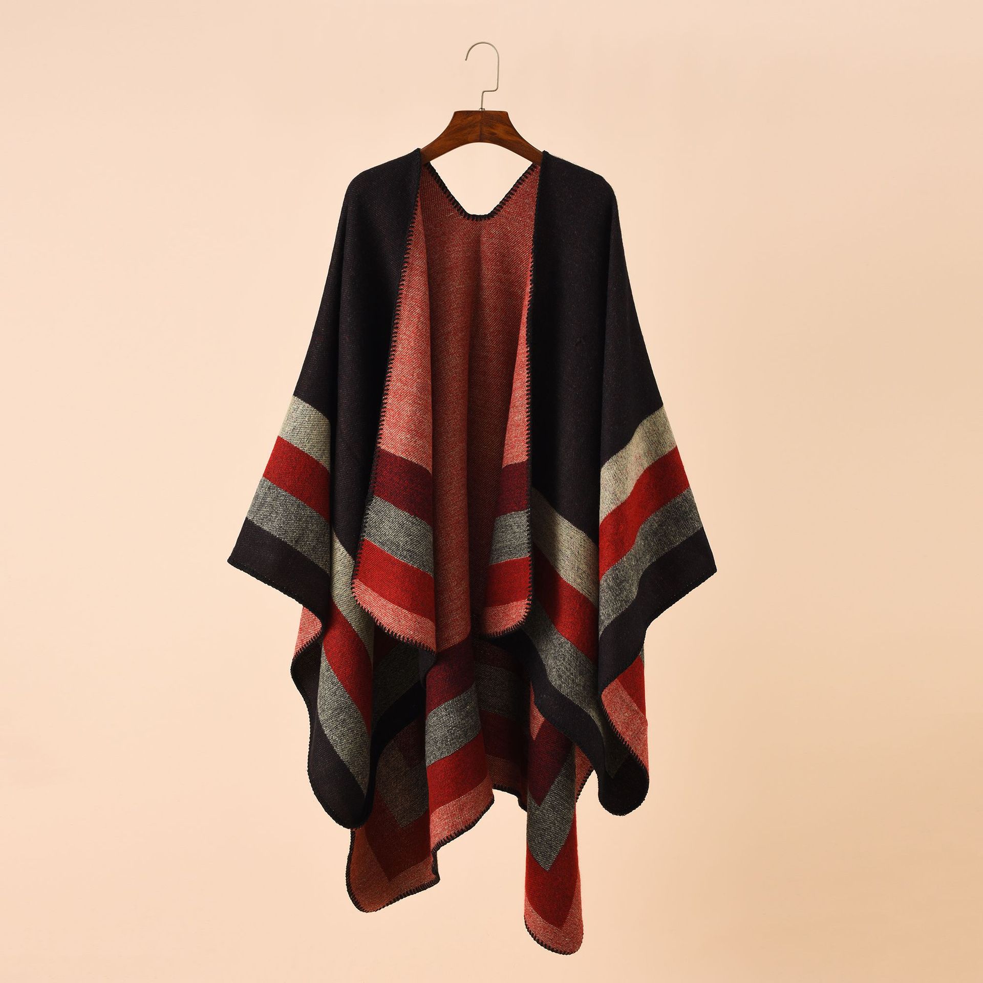 2024เสื้อปอนโชกันหนาวลายสก๊อตแ - Shawl Wrap Winter บทวิจารณ์และราคา