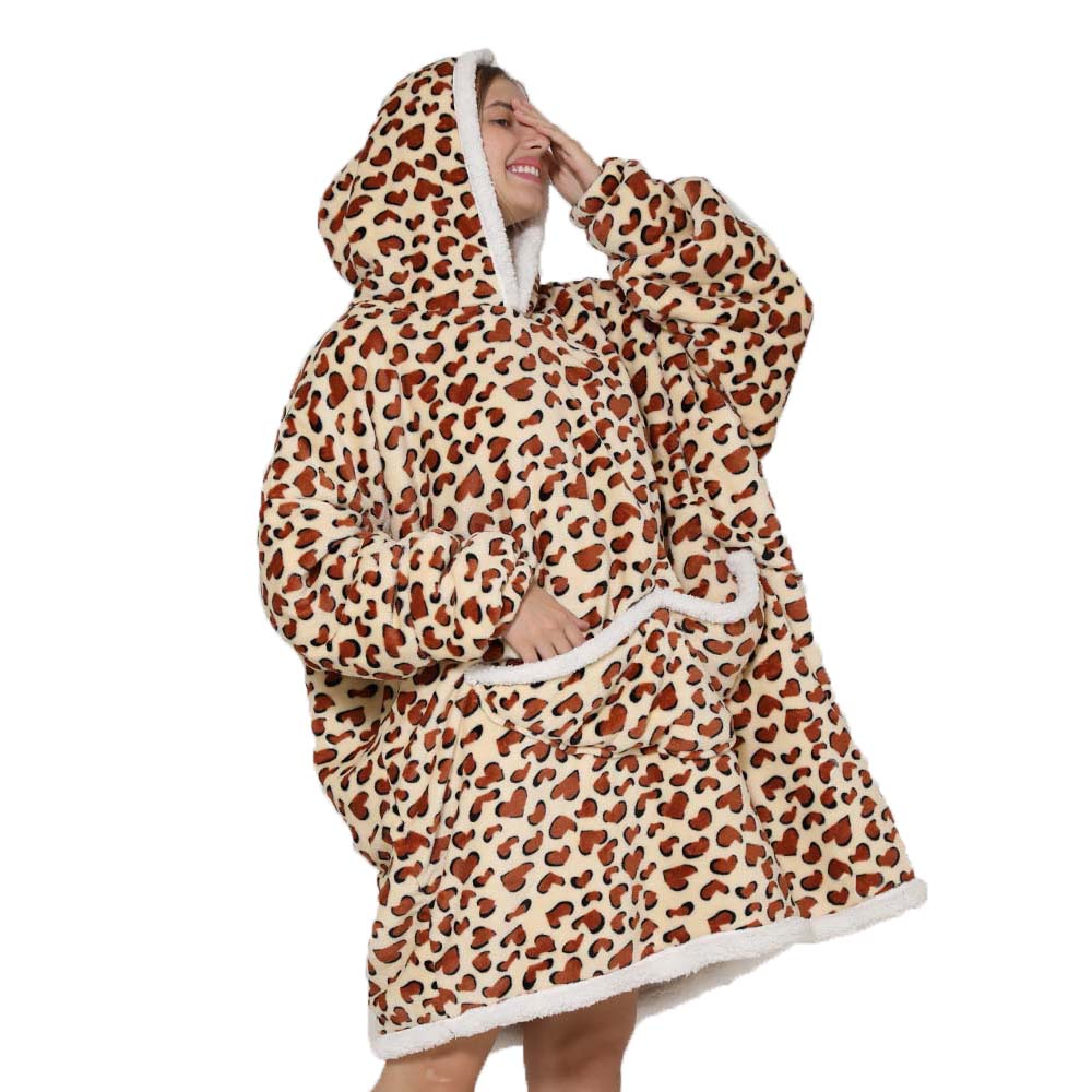 ผ้าห่มมีฮู้ดสำหรับผู้หญิง, ผ้า - Sherpa Hoodie Fleece บทวิจารณ์และราคา