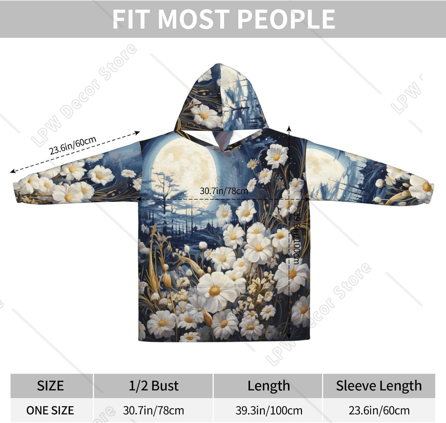 เสื้อคลุมฮู้ดลายดอกไม้สีขาวสำห - Sherpa Hoodie Fleece บทวิจารณ์และราคา