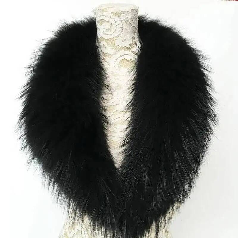 ปกขนแรคคูนธรรมชาติผ้าพันคอขนเฟ - Shawl Wrap Winter บทวิจารณ์และราคา