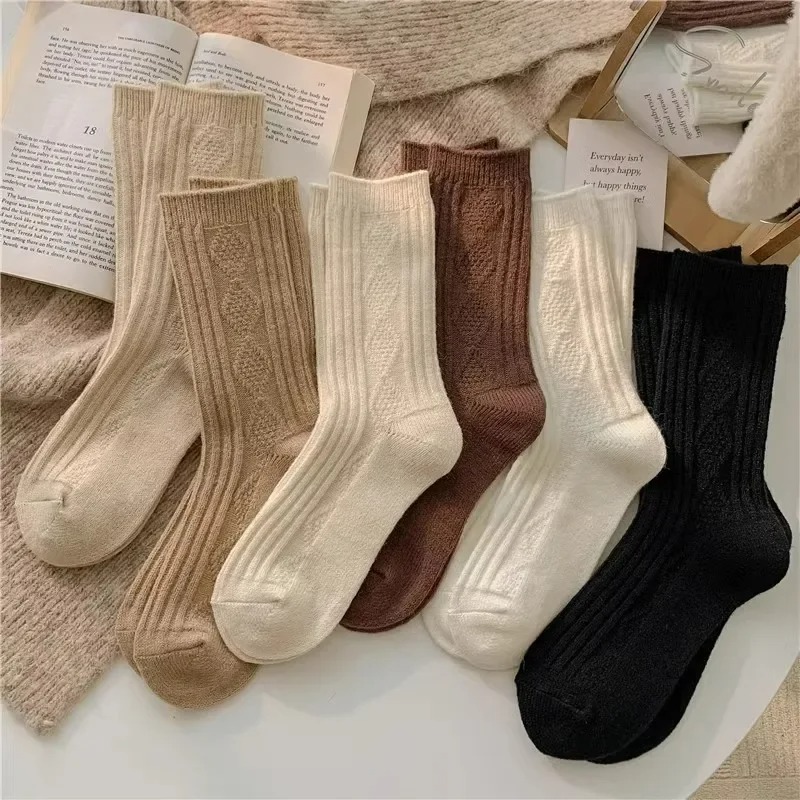 ถุงเท้าแคชเมียร์ขนสัตว์ 3 คู่  - Thermal Sock Wool บทวิจารณ์และราคา