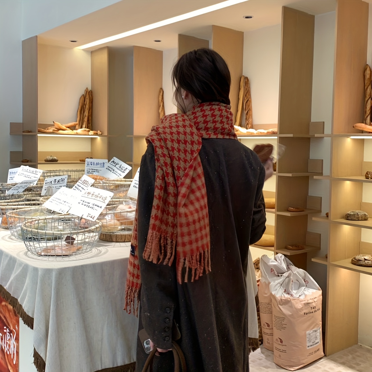 ผ้าพันคอขนสัตว์ FANGSIGE รุ่น  - Wool Scarf Men บทวิจารณ์และราคา
