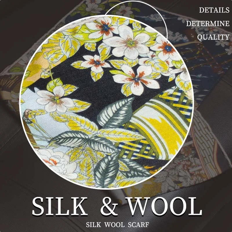 ผ้าพันคอไหมพรมลายพิมพ์ศิลปะตะว - Shawl Wrap Winter บทวิจารณ์และราคา