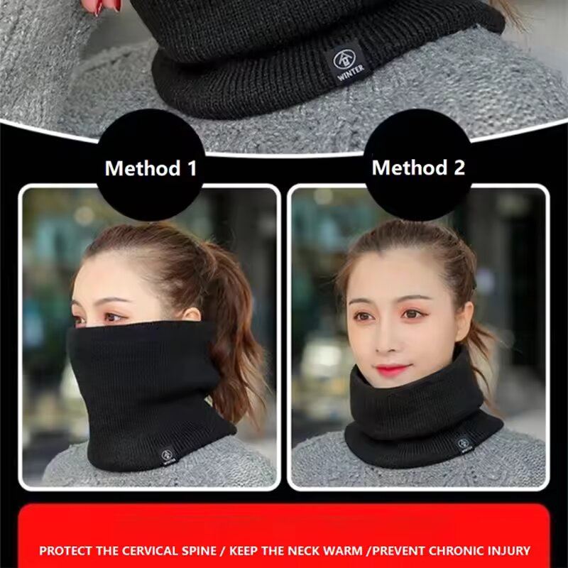ผ้าพันคอถักไหมพรมกันหนาวสำหรับ - Wool Scarf Men บทวิจารณ์และราคา