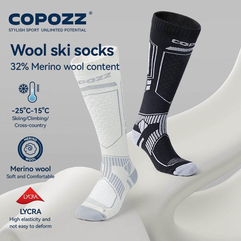 COPOZZ ใหม่ถุงเท้าสกีฤดูหนาวผู - Thermal Sock Wool บทวิจารณ์และราคา