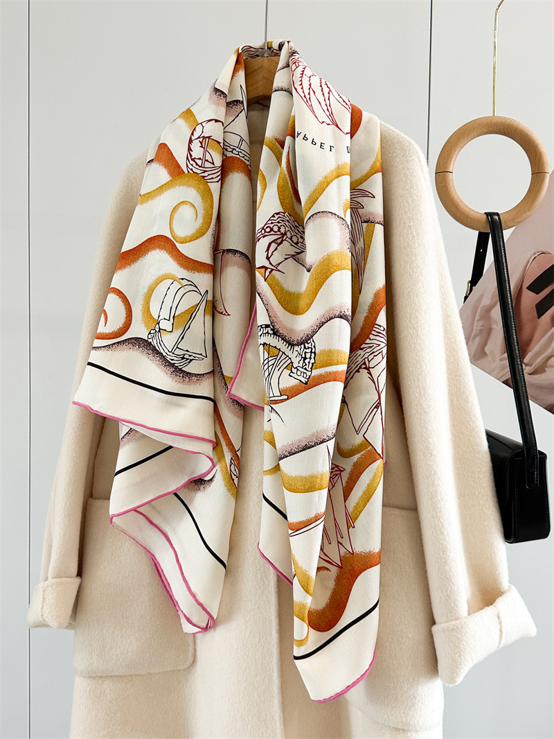 ผ้าพันคอสองด้าน 135 ซม. ผ้าแคช - Cashmere Pashmina Wrap บทวิจารณ์และราคา