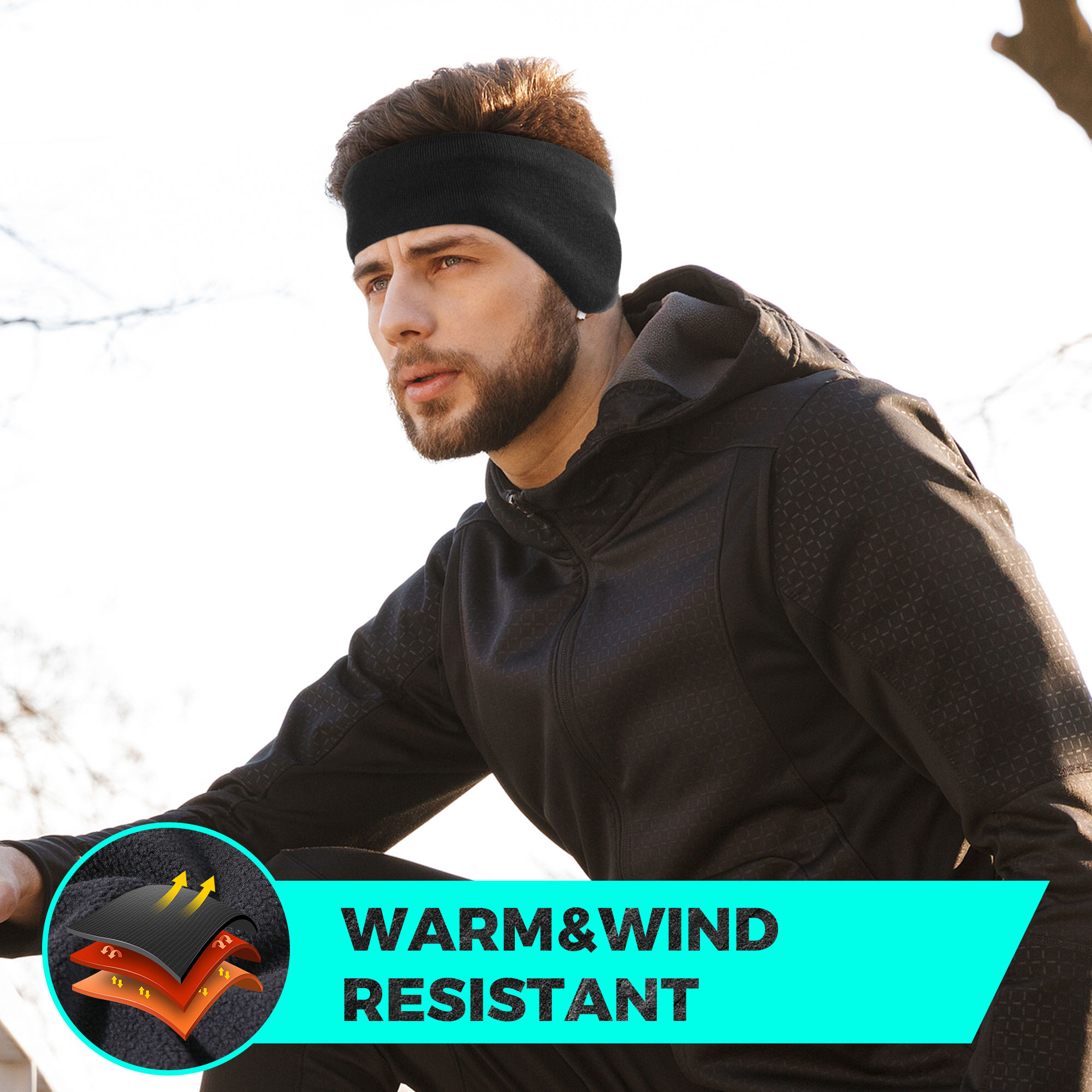 ผ้าพันคอขนแกะสำหรับฤดูหนาวแบบส - Winter Headband Fleece บทวิจารณ์และราคา