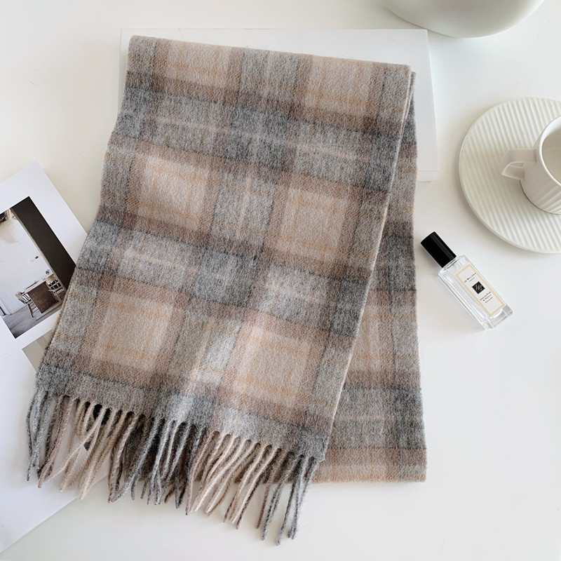 2025 คัดสรร 100% ขนสัตว์สีแดงผ - Wool Scarf Men บทวิจารณ์และราคา
