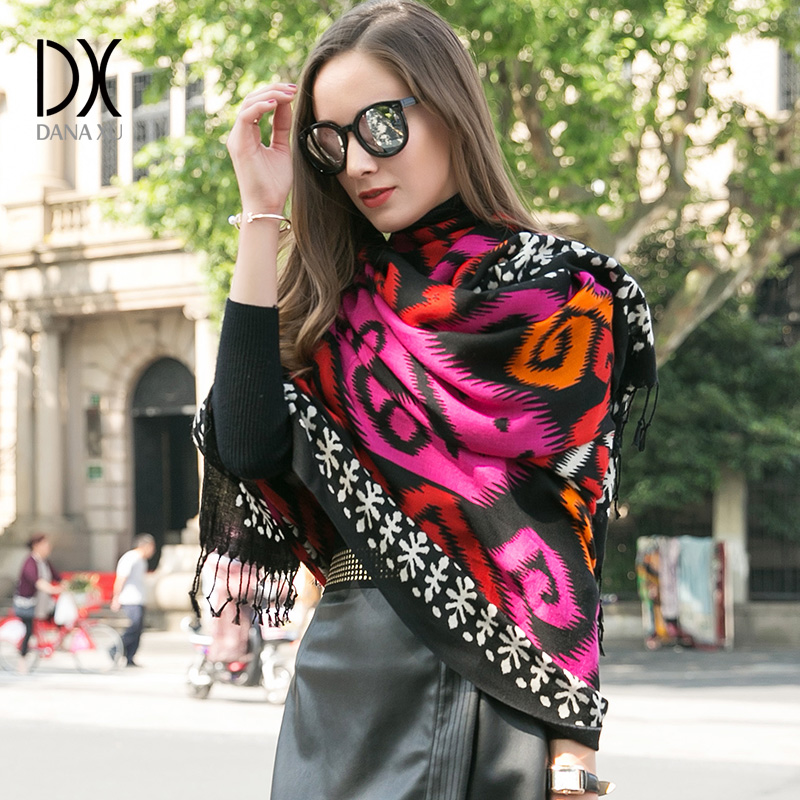แฟชั่นผ้าพันคอและผ้าคลุมไหล่ผู - Cashmere Pashmina Wrap บทวิจารณ์และราคา