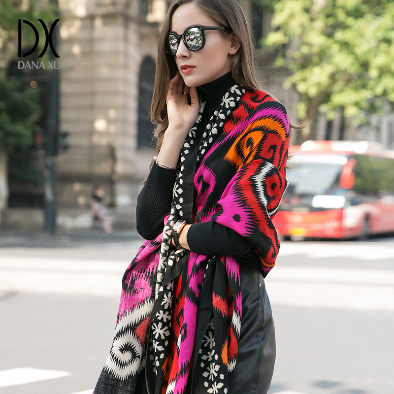 แฟชั่นผ้าพันคอและผ้าคลุมไหล่ผู - Cashmere Pashmina Wrap บทวิจารณ์และราคา