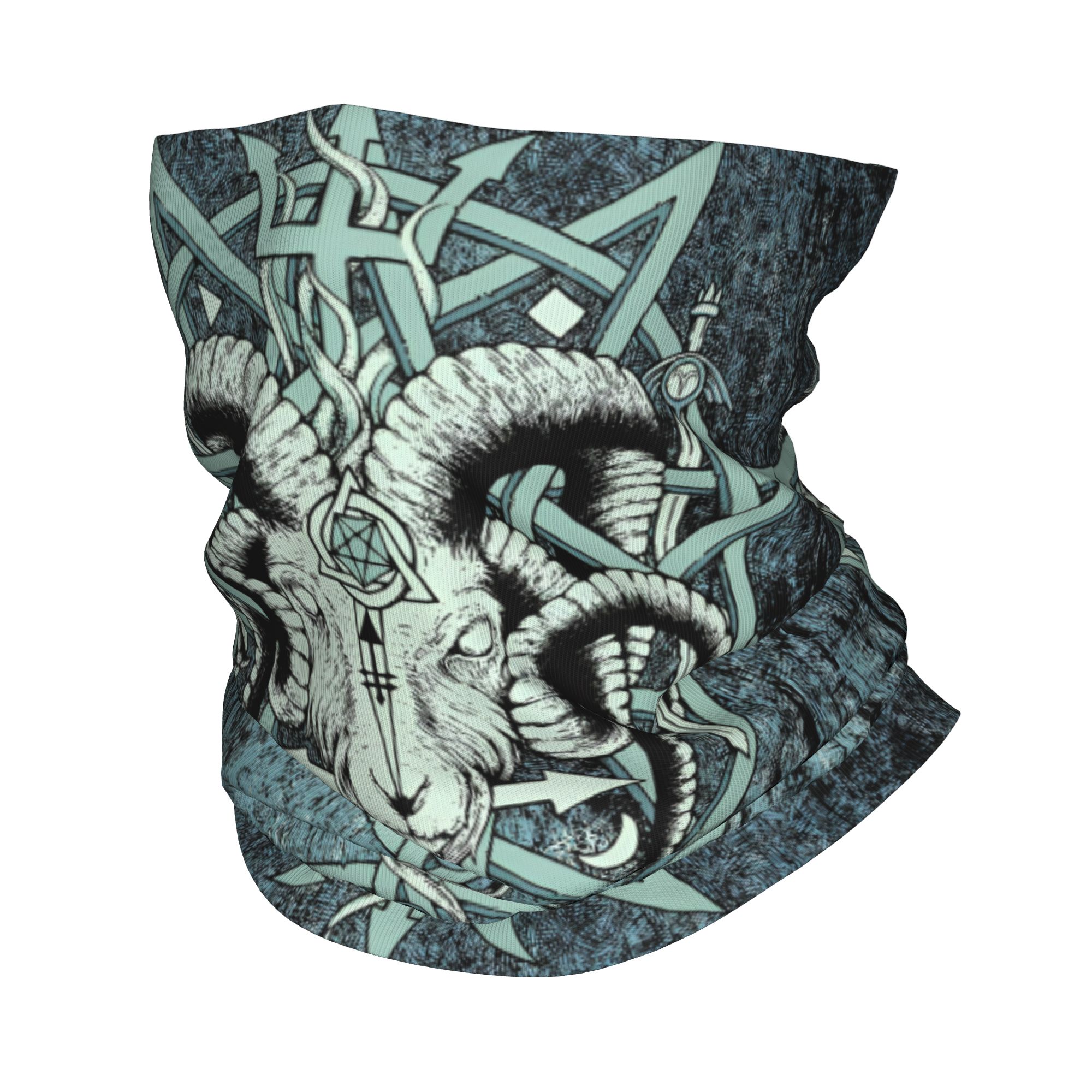 ผ้าพันคอแบบพันคอ ลายบาโฟเมต แพ - Neck Gaiter Fleece บทวิจารณ์และราคา