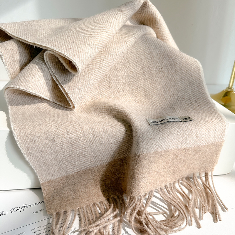 ผ้าพันคอขนสัตว์แท้ 100% สำหรับ - Wool Scarf Men บทวิจารณ์และราคา