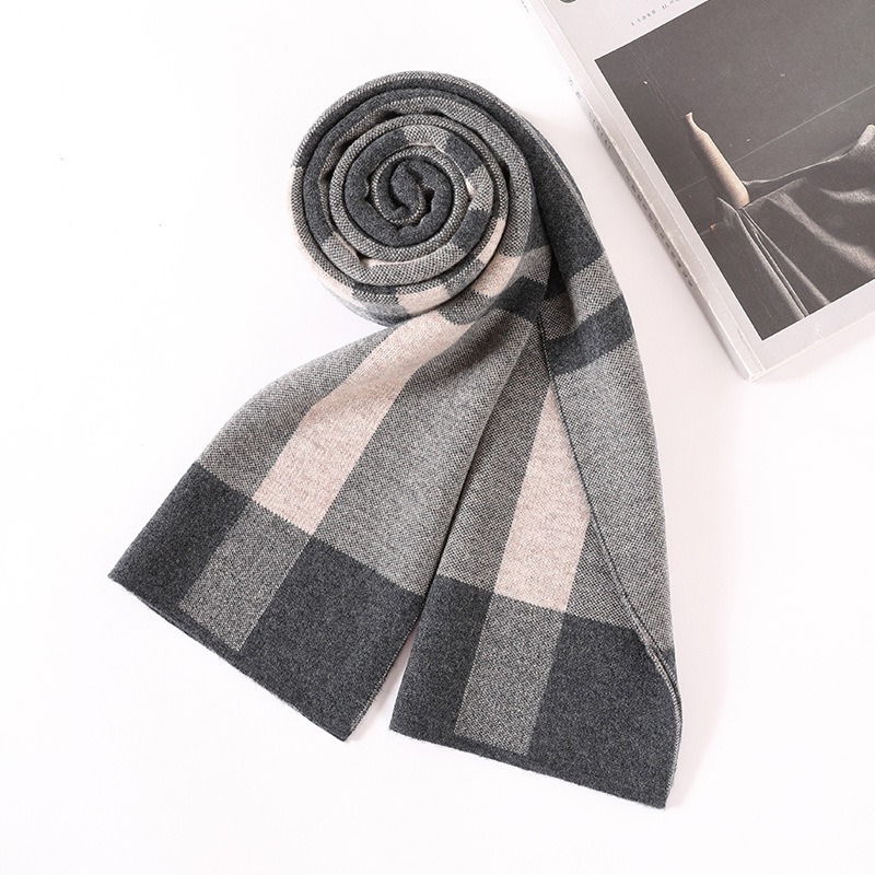 ผ้าพันคอหรูหราสำหรับผู้ชาย ผ้า - Wool Scarf Men บทวิจารณ์และราคา