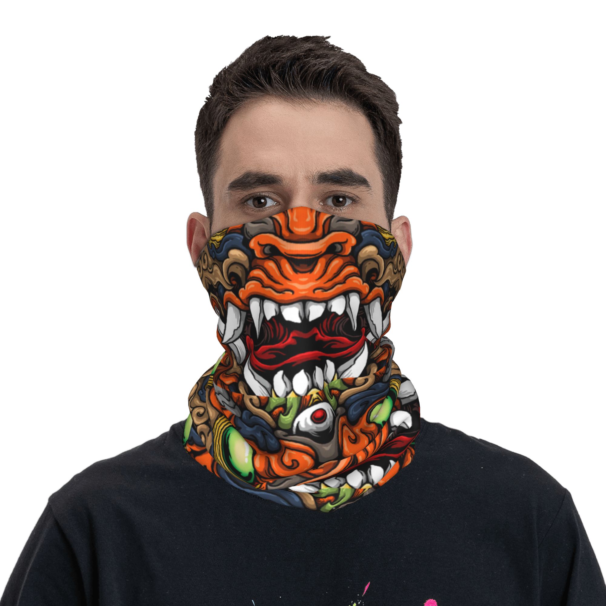 ผ้าพันคอแบบสวมศีรษะลายซามูไรปี - Neck Gaiter Fleece บทวิจารณ์และราคา