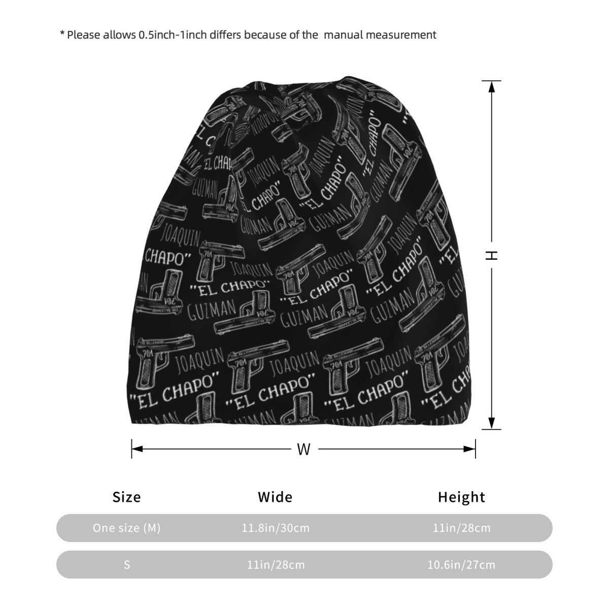 โจควิน เอล ชาโป กุซมาน นาร์คอส - Knit Beanie Hat Warm บทวิจารณ์และราคา